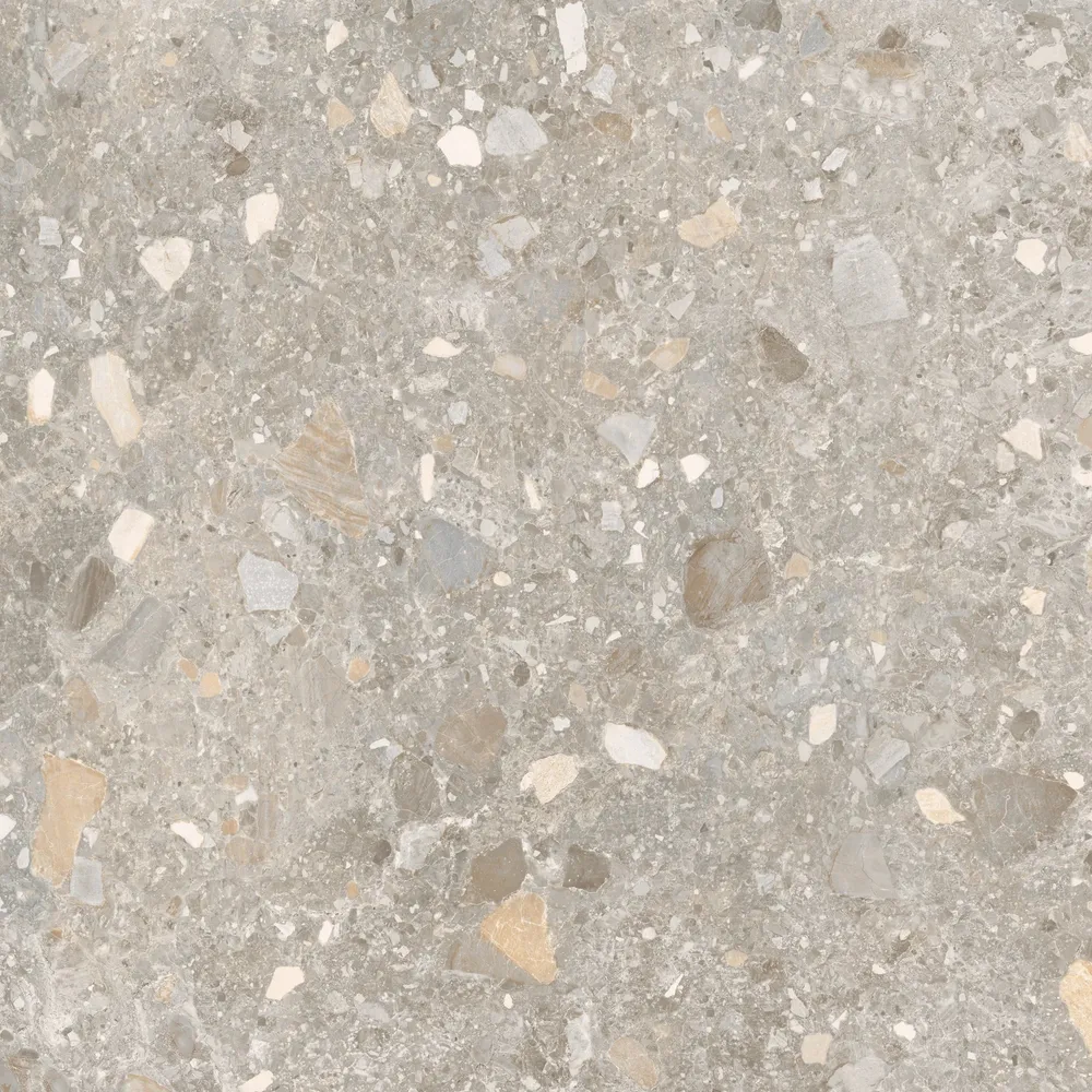 Porcelanato Esmaltado Rectificado Mate 90X90cm Vivia Sabbia - Portobello Pietra Lombarda
