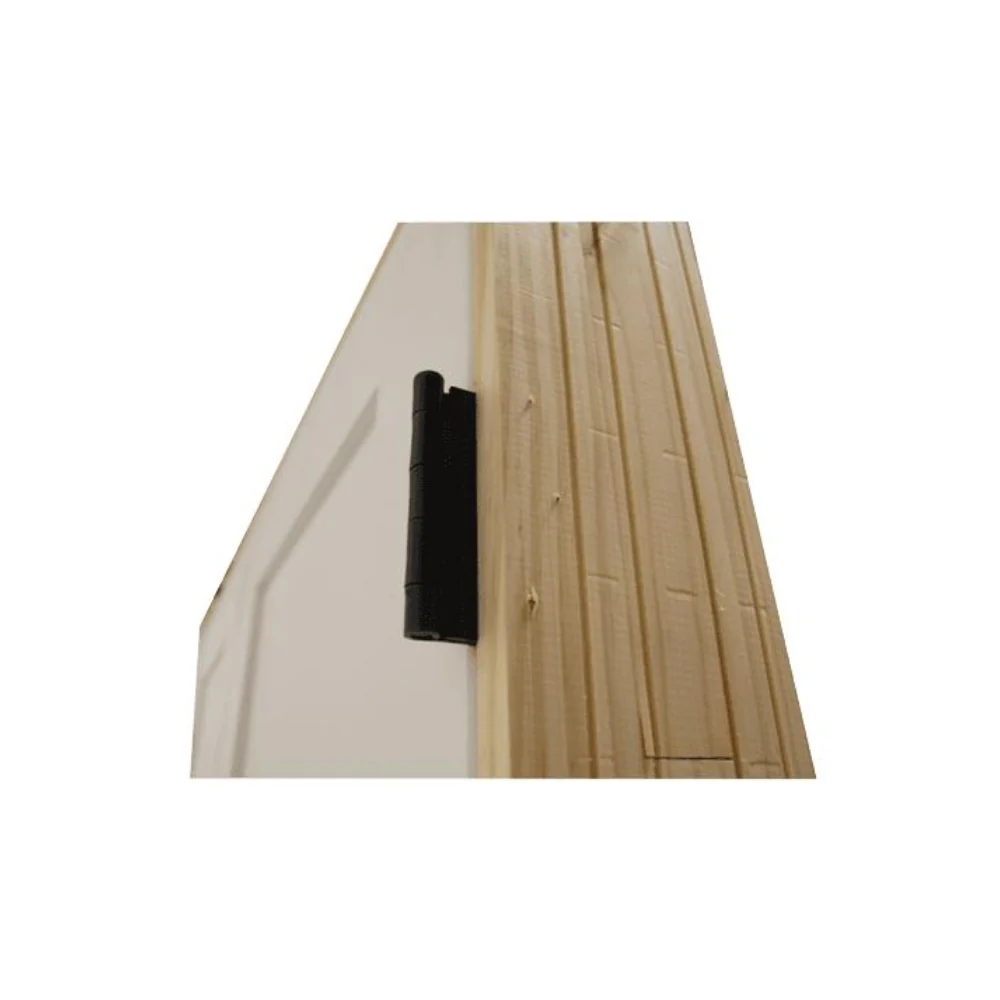 Puerta interior precolgada de MDF con imprimación de núcleo sólido Shaker de 28 x 8 ft, color blanco, de un panel