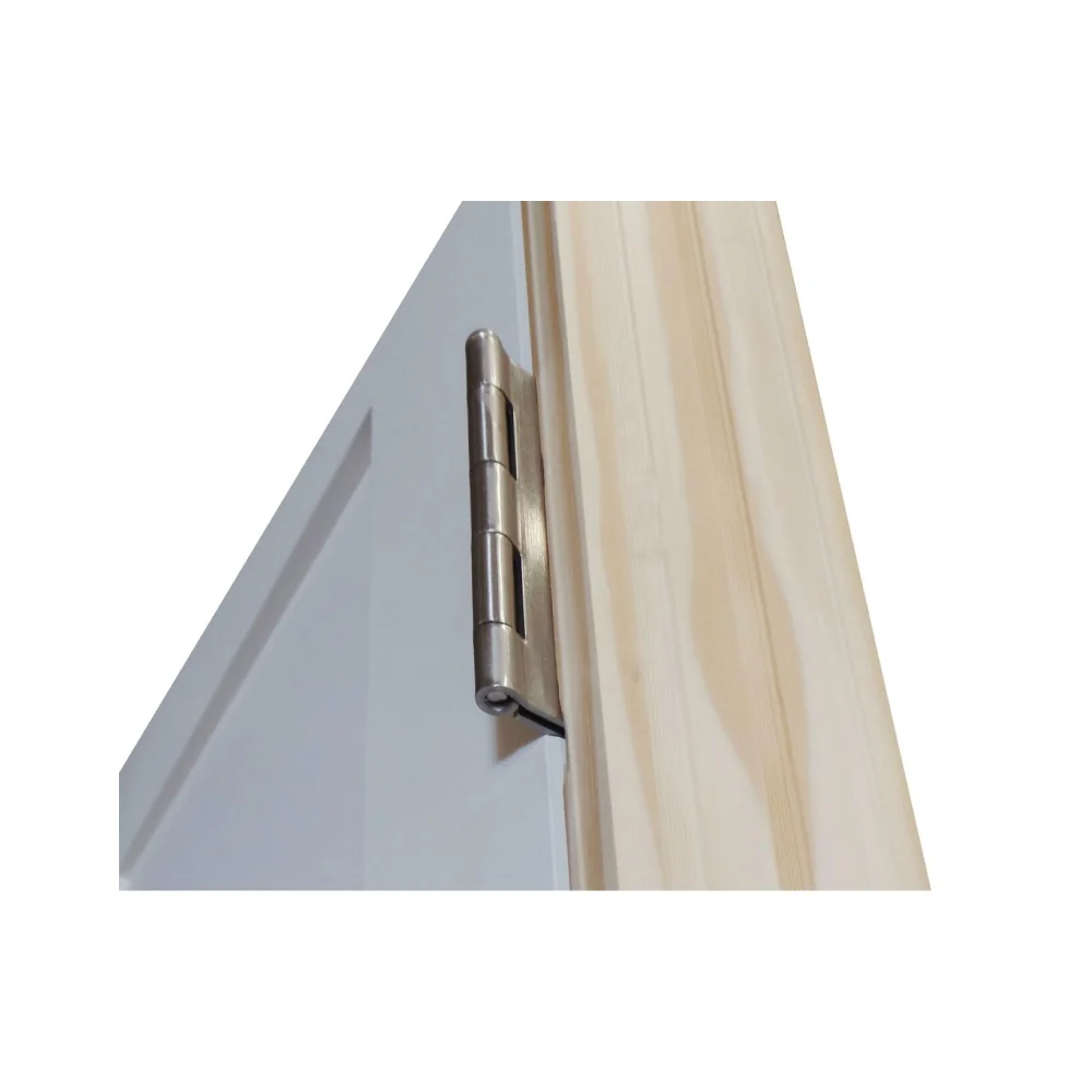 Puerta interior precolgada de MDF con imprimación de núcleo sólido Shaker de 28 x 8 ft, color blanco, de un panel