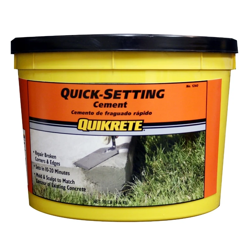 Cemento de fraguado rápido Quikrete 10 lb - Caja abierta