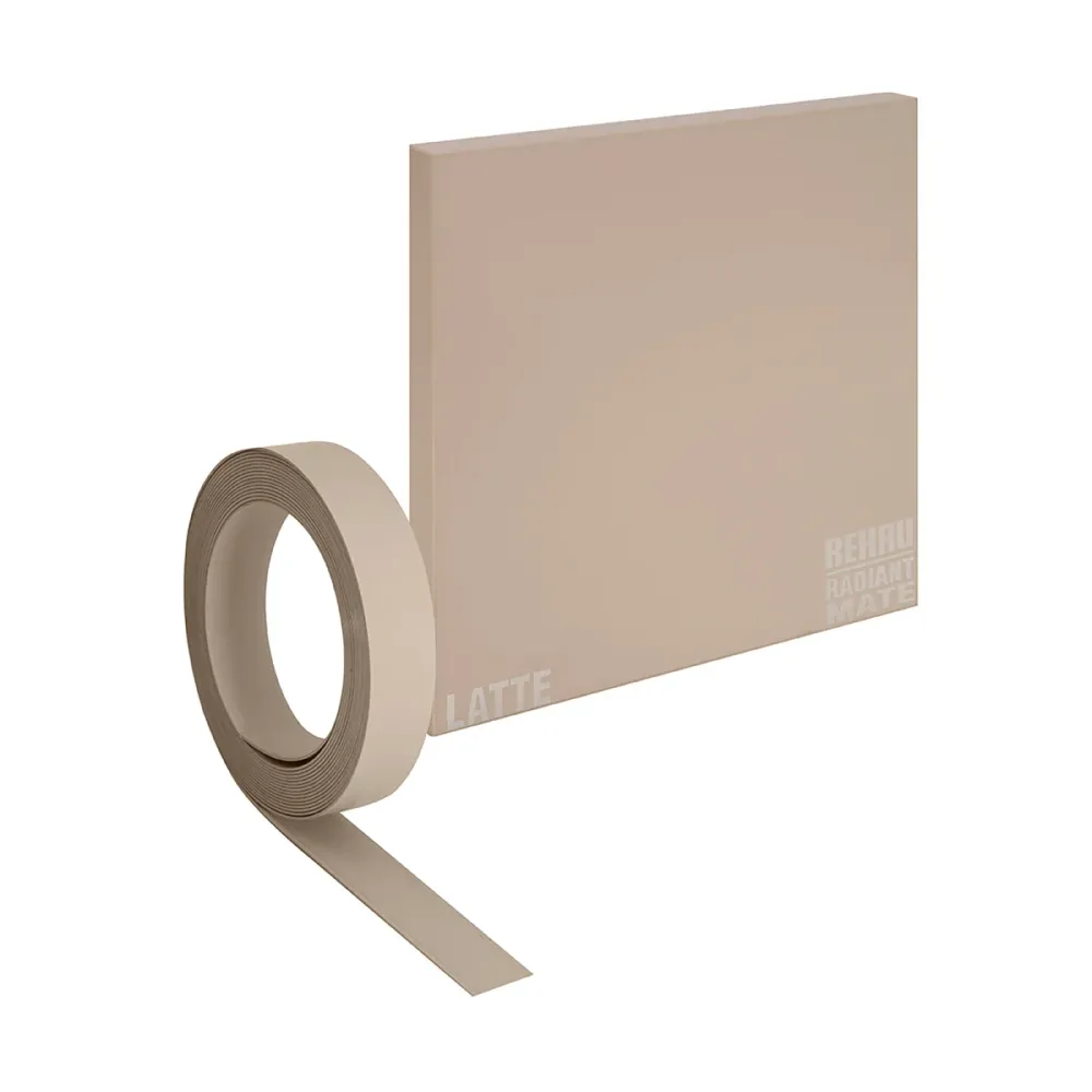 Tablero MDF laminado mate latte estandar Rauvisio Radiant Rehau