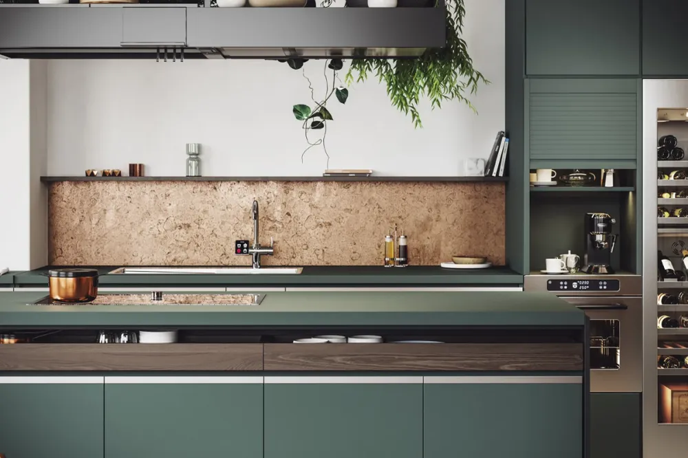 Tablero MDF mate olive estandar Rauvisio Noir Rehau