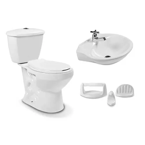 Combo de Sanitario Andino Blanco (CB101010101) ROMA