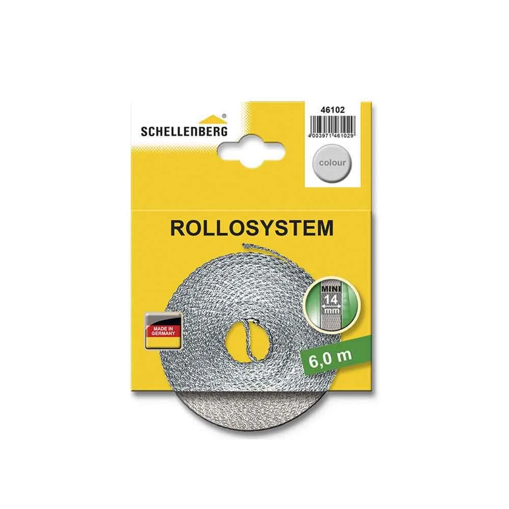 CINTA DE PERSIANA GRIS 14 mm x 6 m SCHELLENBERG