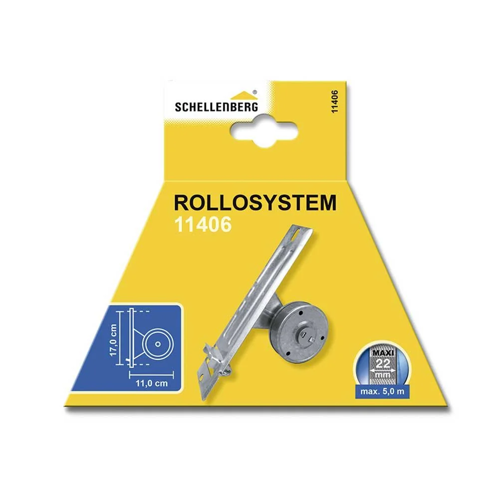 RECOGEDOR EMPOTRABLE PARA PERSIANA 50 x 244 x 140 mm (DISTANCIA TALADRO 170 mm) SCHELLENBERG