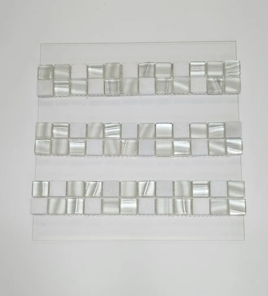Listel Bianco Ondulado 5x30(x3 unid) Sensodeco