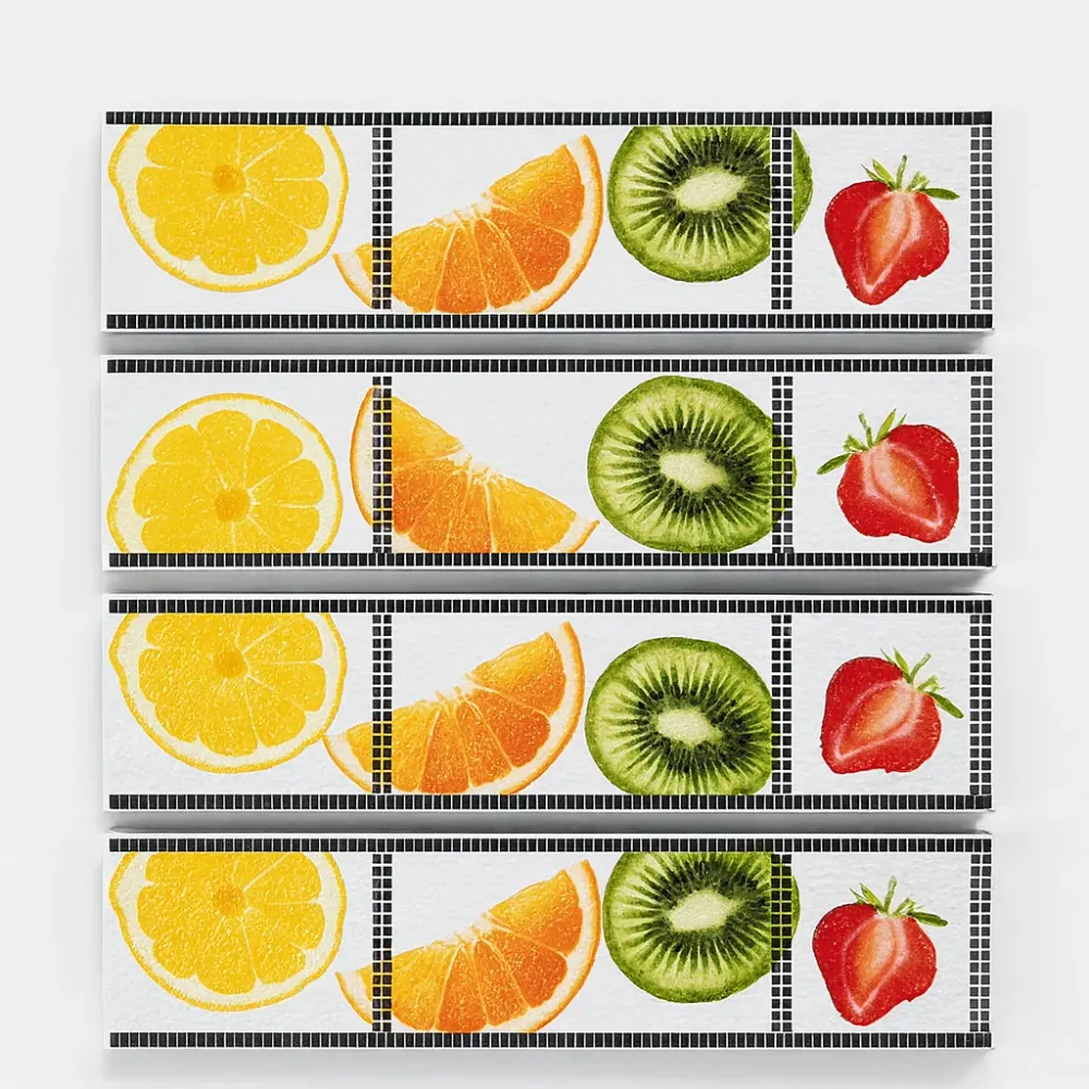 Listeles Cerámico Frutas 7x30 (x4 unid) Sensodeco