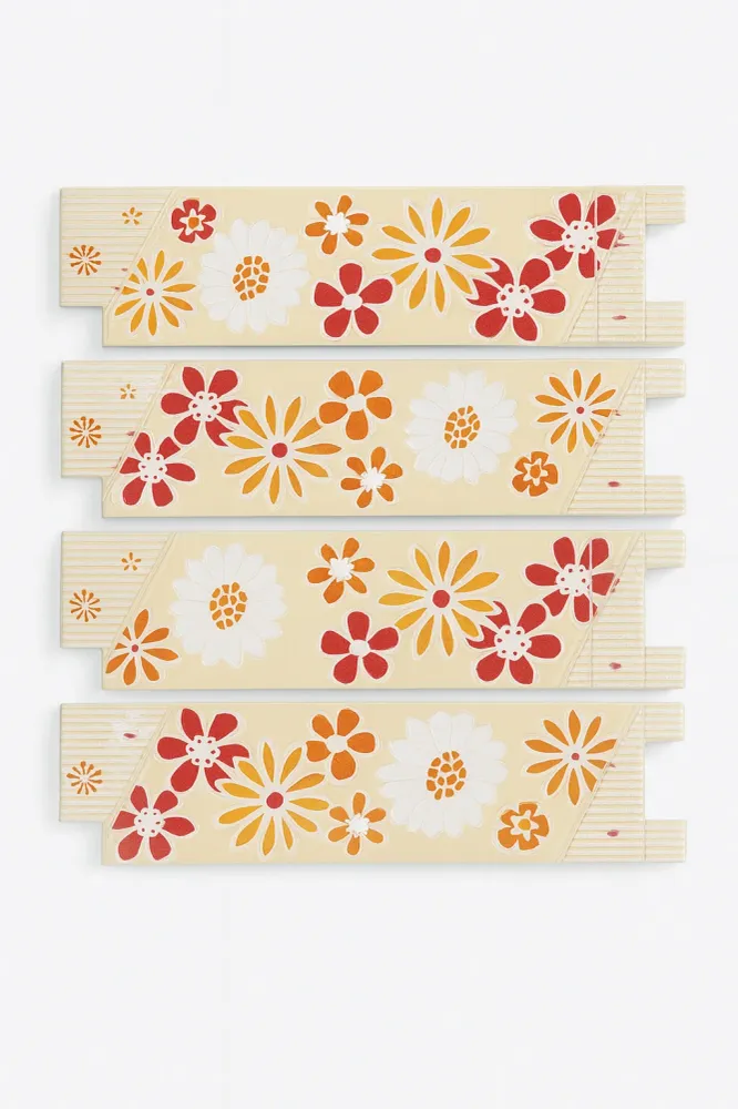 Listeles Flecha Margaritas 6,5x25 (x4 unid) Sensodeco