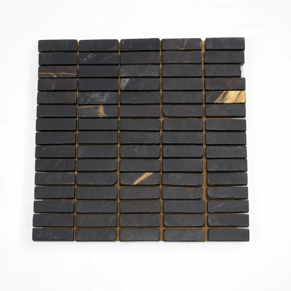 Mosaico Malla Negrino Listelli 30x30 Sensodeco