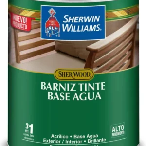 BARNIZ BASE AGUA PARA MADERA 3 EN 1 WENGUE SHERWIN WILLIAMS