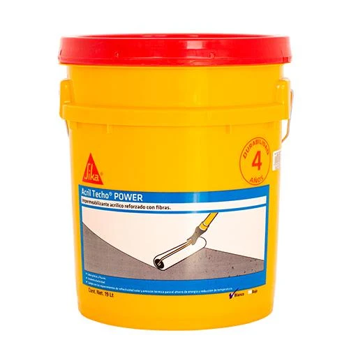 Acril Techo Power 4 ños Cubeta SIKA Blanco