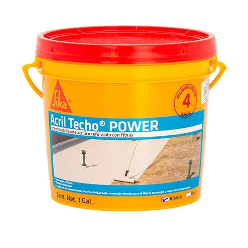 Acril Techo Power 4 ños Galon Sika Blanco