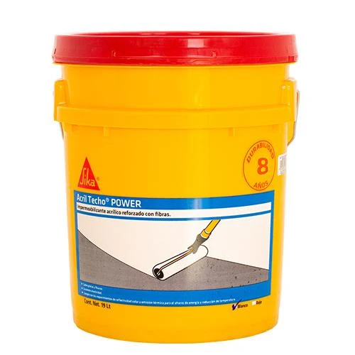 Acril Techo Power Rojo Cubeta (8 ños) (418251) Sika