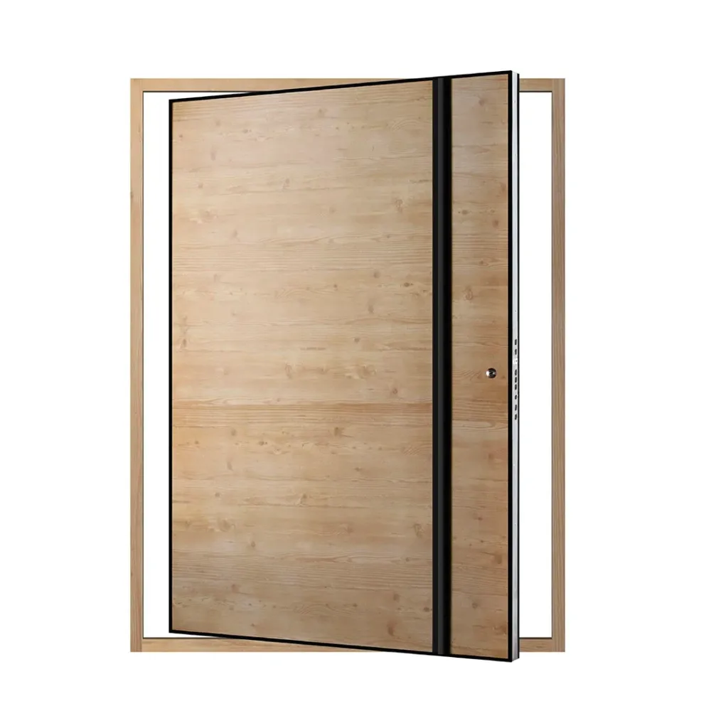 PUERTA DE PIVOTE - 1500*2200*90MM - PANEL MADERA CREMA - DERECHA Sirena Electronics S.A.