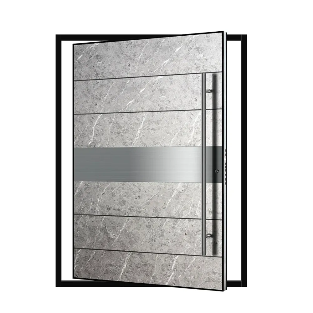 PUERTA DE PIVOTE - 1500*2200*90MM - PANEL MÁRMOL GRIS - DERECHA Sirena Electronics S.A.