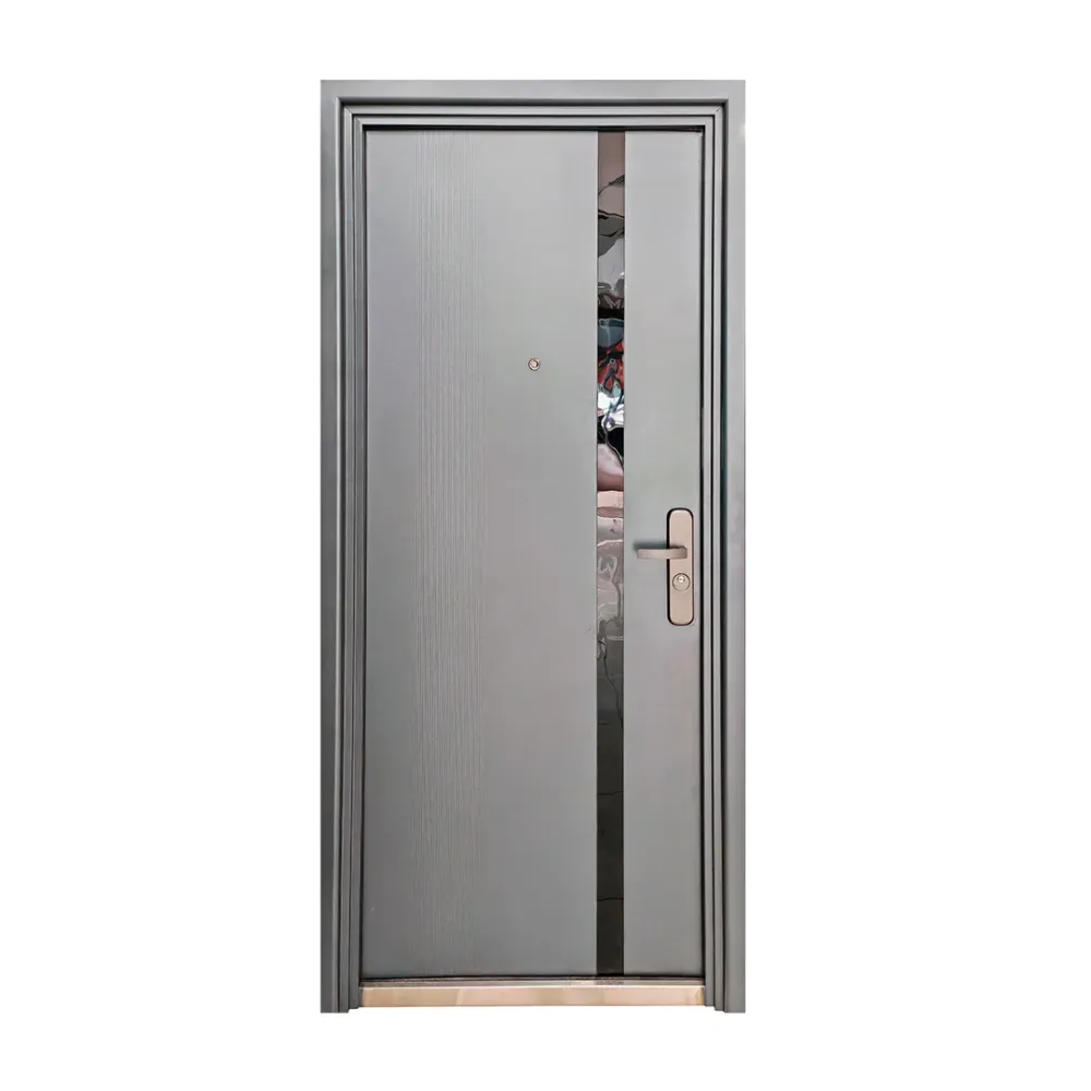 PUERTA DE SEGURIDAD MULTIPUNTOS - 97CM X 213CM X 7CM - GRIS / ESPEJO Sirena Electronics S.A.