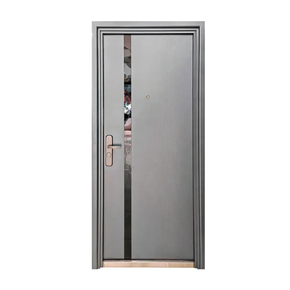 PUERTA DE SEGURIDAD MULTIPUNTOS - 97CM X 213CM X 7CM - GRIS / ESPEJO Sirena Electronics S.A.