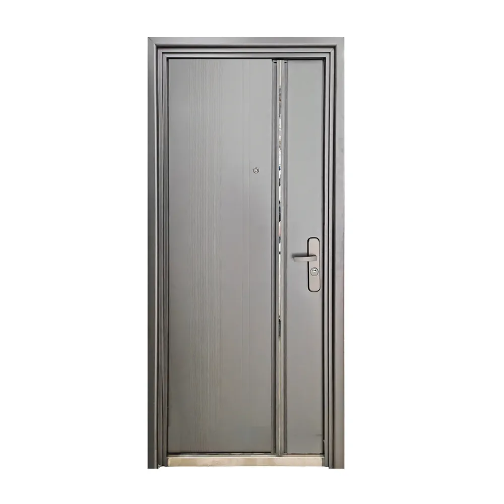 PUERTA DE SEGURIDAD MULTIPUNTOS - 97CM X 213CM X 7CM - GRIS / ESPEJO B Sirena Electronics S.A.
