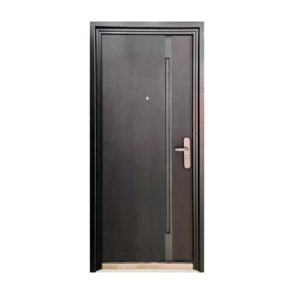 PUERTA DE SEGURIDAD MULTIPUNTOS - 97CM X 213CM X 7CM - NEGRO MADERA Sirena Electronics S.A.