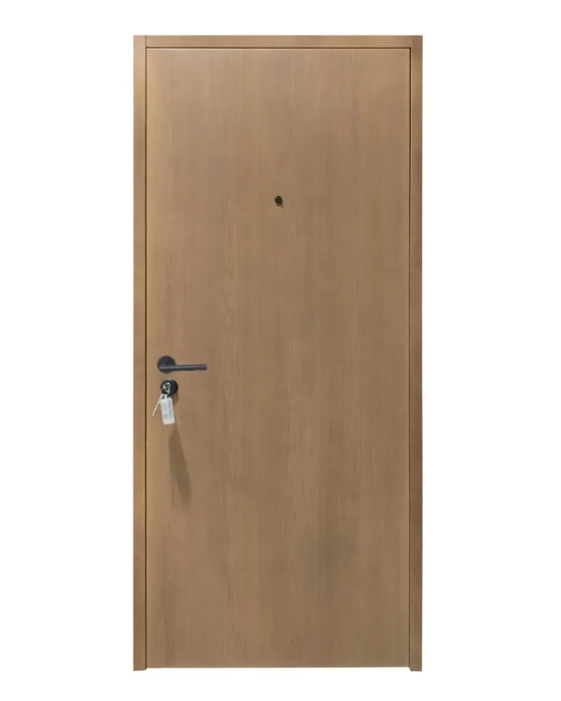 PUERTA DE SEGURIDAD MULTIPUNTOS - 97CM X 215CM X 70MM - NOGAL NATURAL CLARO Sirena Electronics S.A.