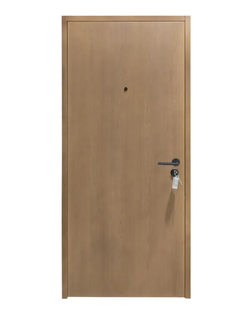 PUERTA DE SEGURIDAD MULTIPUNTOS - 97CM X 215CM X 70MM - NOGAL NATURAL CLARO Sirena Electronics S.A.