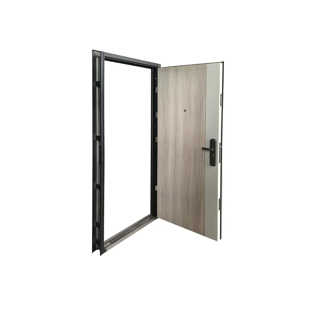 PUERTA DE SEGURIDAD MULTIPUNTOS - 97CM X 215CM X 7CM - CEDRO / CREMA Sirena Electronics S.A.