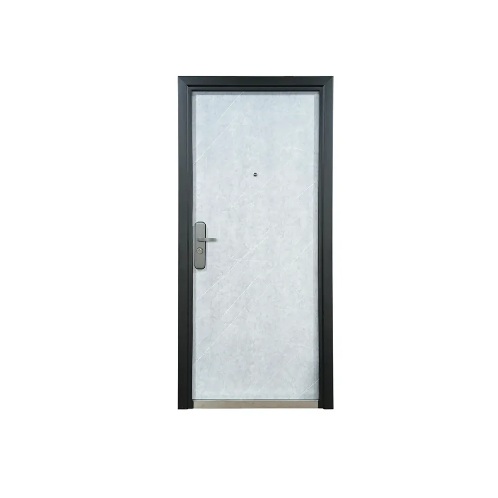 PUERTA DE SEGURIDAD MULTIPUNTOS - 97CM X 215CM X 7CM - GRIS MARMOLEADO Sirena Electronics S.A.