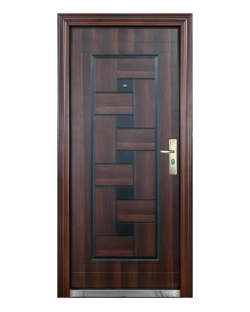 PUERTA DE SEGURIDAD MULTIPUNTOS - 98CM X 215CM X 50MM - NOGAL Sirena Electronics S.A.