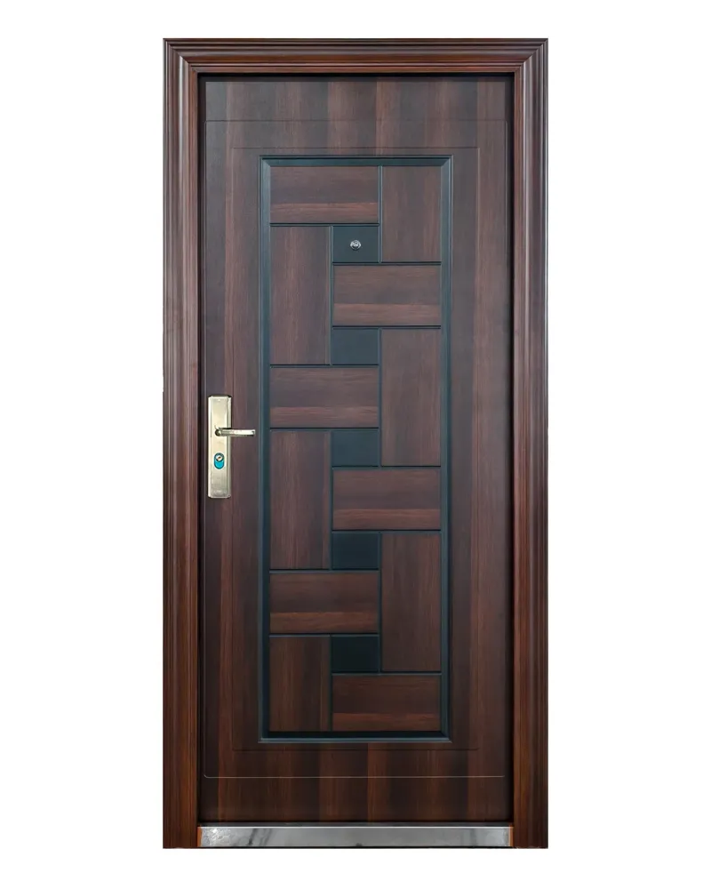 PUERTA DE SEGURIDAD MULTIPUNTOS - 98CM X 215CM X 50MM - NOGAL Sirena Electronics S.A.