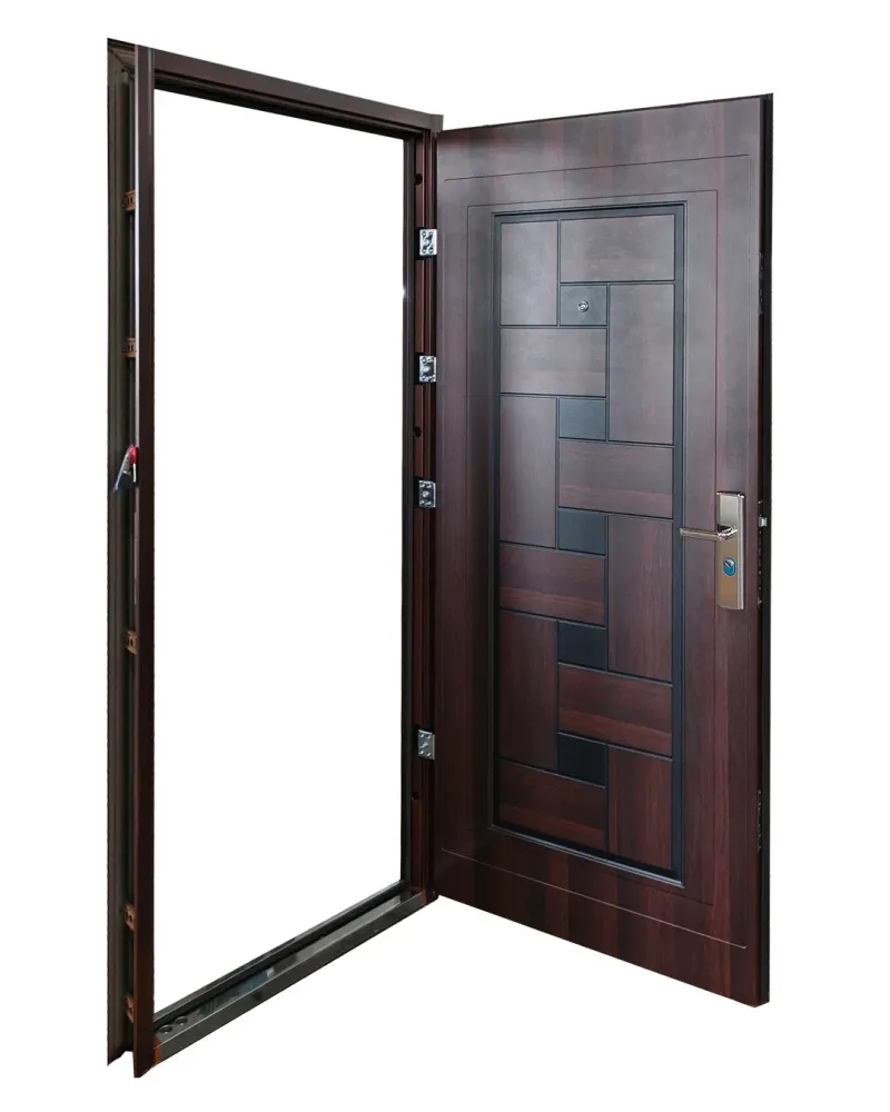 PUERTA DE SEGURIDAD MULTIPUNTOS - 98CM X 215CM X 50MM - NOGAL Sirena Electronics S.A.