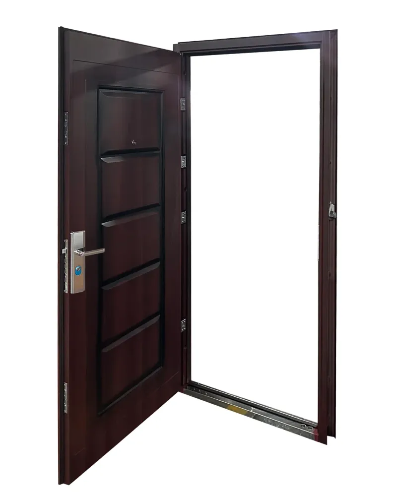 PUERTA DE SEGURIDAD MULTIPUNTOS - 98CM X 215CM X 50MM - NOGAL 2 Sirena Electronics S.A.