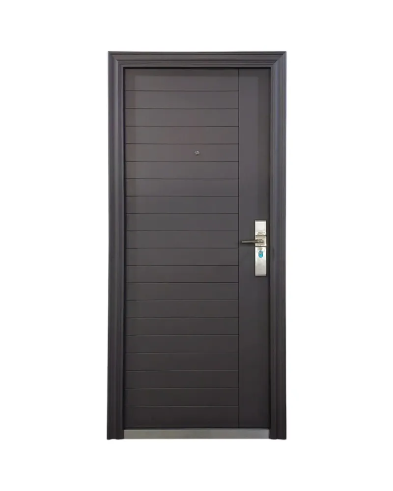 PUERTA DE SEGURIDAD MULTIPUNTOS - 98CM X 217CM X 5MM - CHOCOLATE OSCURO Sirena Electronics S.A.