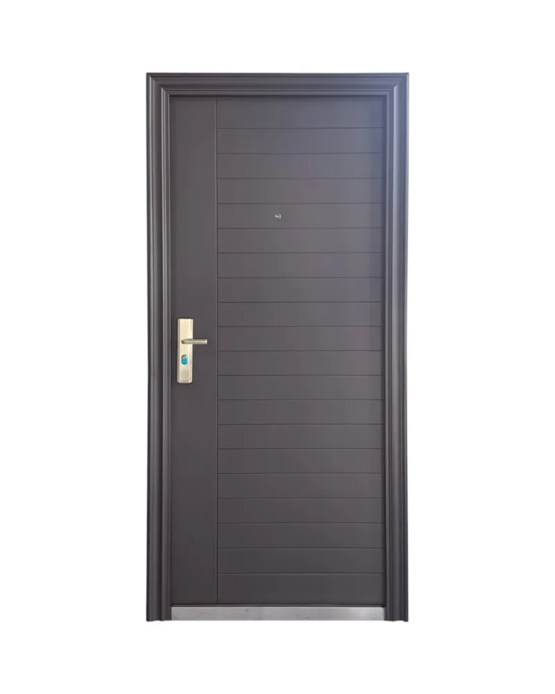 PUERTA DE SEGURIDAD MULTIPUNTOS - 98CM X 217CM X 5MM - CHOCOLATE OSCURO Sirena Electronics S.A.