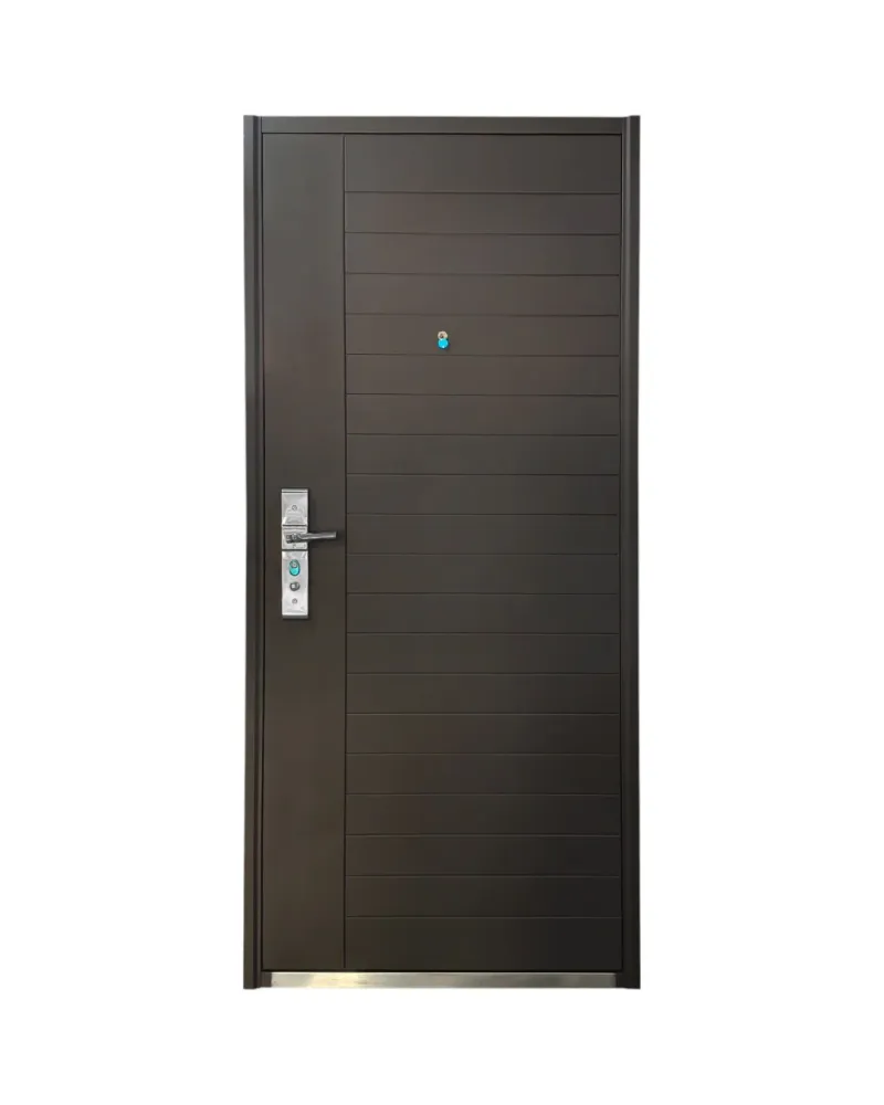 PUERTA DE SEGURIDAD MULTIPUNTOS - 98CM X 217CM X 5MM - CHOCOLATE OSCURO Sirena Electronics S.A.