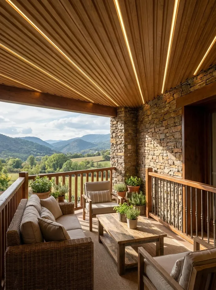 Lámina ASA Exterior Tipo Madera Nuez | Acabado Brillante | 2.9 m | Resistente UV Sirena Home Store