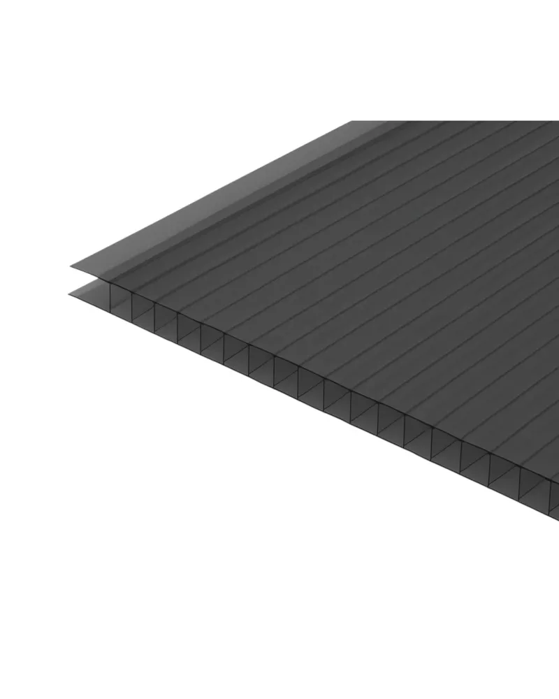 LÁMINA DE POLICARBONATO - 1.22M X 8MM X 3.05M - GRIS Sirena Home Store
