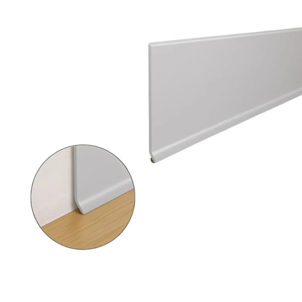 LÍNEA DE RODAPIÉ ADHESIVA DE 10 CM - ALUMINIO - 2.50ML Gris Sirena Home Store