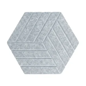 PANEL ACÚSTICO DE POLIÉSTER GRIS 40×40 CM – 8 MM Sirena Home Store