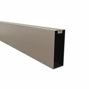 PERFIL DE ALUMINIO DE CIELO RASO - FORMA RECTANGULAR - 30 × 80 × 0.8 MM × 2.9 M - TAUPE MADERA Sirena Home Store