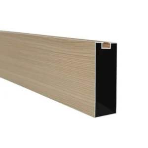 PERFIL DE ALUMINIO DE CIELO RASO - FORMA RECTANGULAR - 30 × 80 × 0.8 MM × 2.9 M - ROBLE NATURAL Sirena Home Store