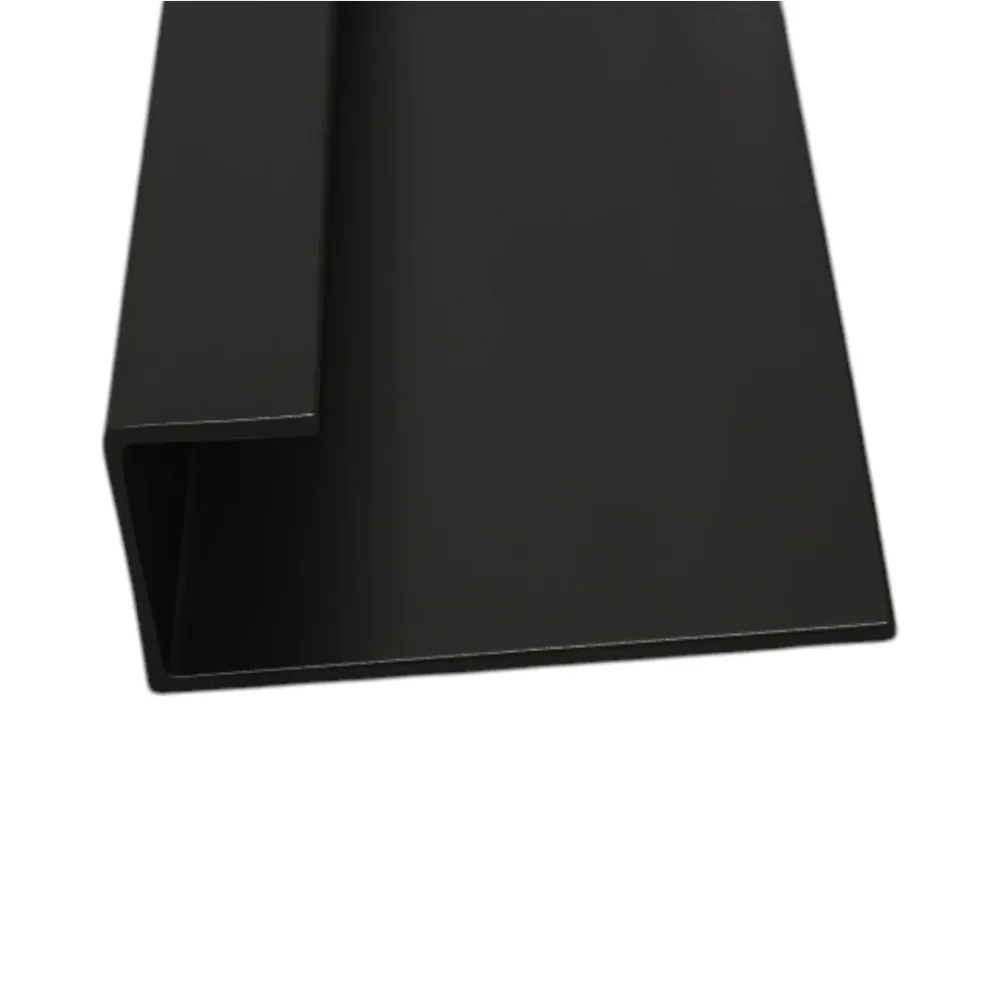 PERFIL DE ESQUINA EXTERIOR - ALUMINIO Negro Sirena Home Store