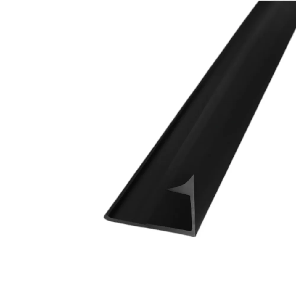 PERFIL DE ESQUINA REDONDEADA - ALUMINIO Negro Sirena Home Store