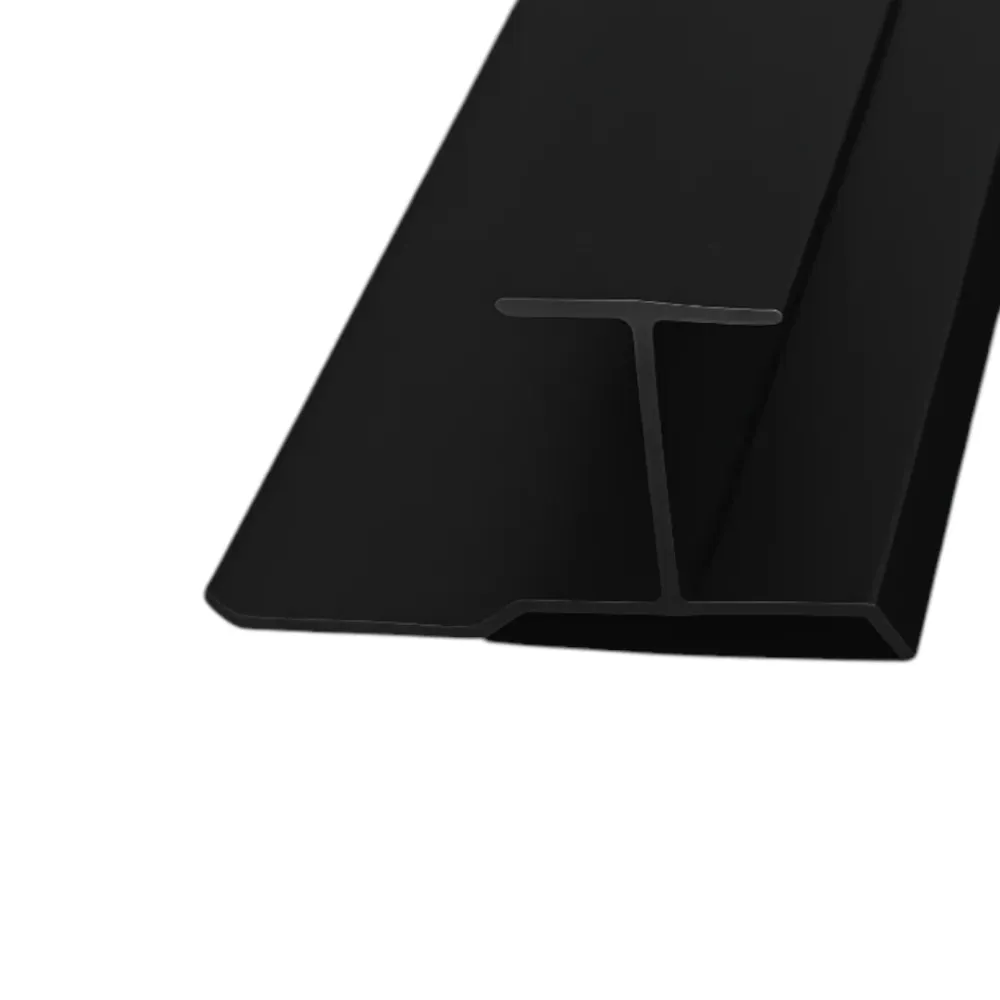 PERFIL DE UNIÓN H ANCHA - ALUMINIO Negro Sirena Home Store