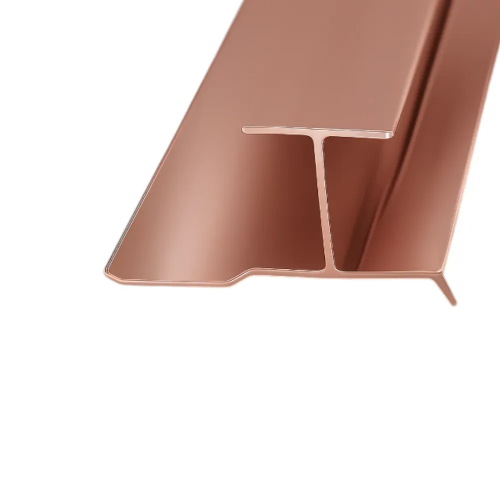 PERFIL DE UNIÓN H ANCHA - ALUMINIO Negro Sirena Home Store