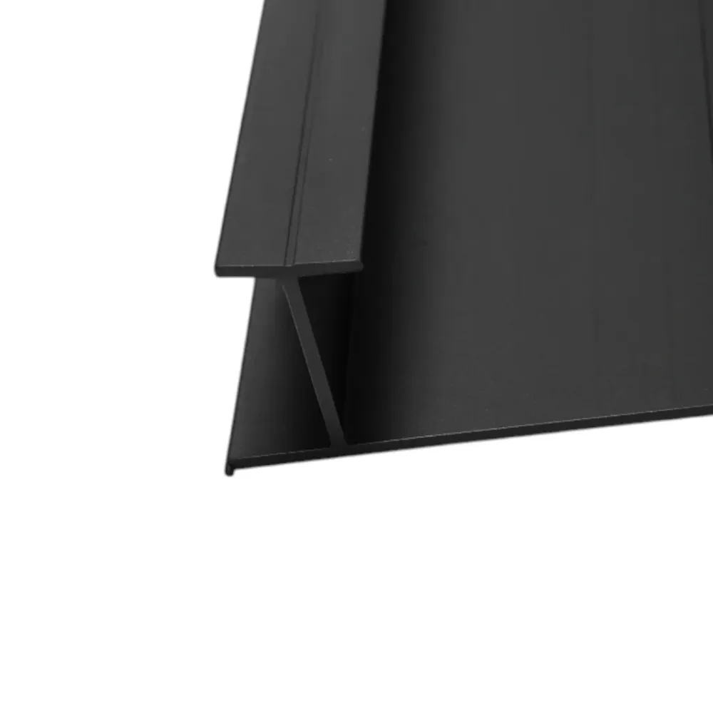 PERFIL DE UNIÓN H MEDIA - ALUMINIO Negro Sirena Home Store