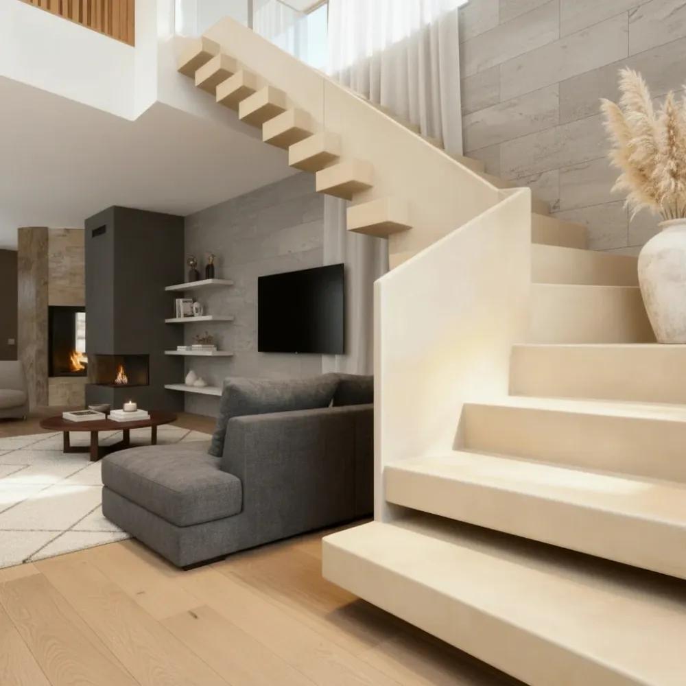 Kit de microcemento para escaleras de obra para 24 m² Spike Smartcret