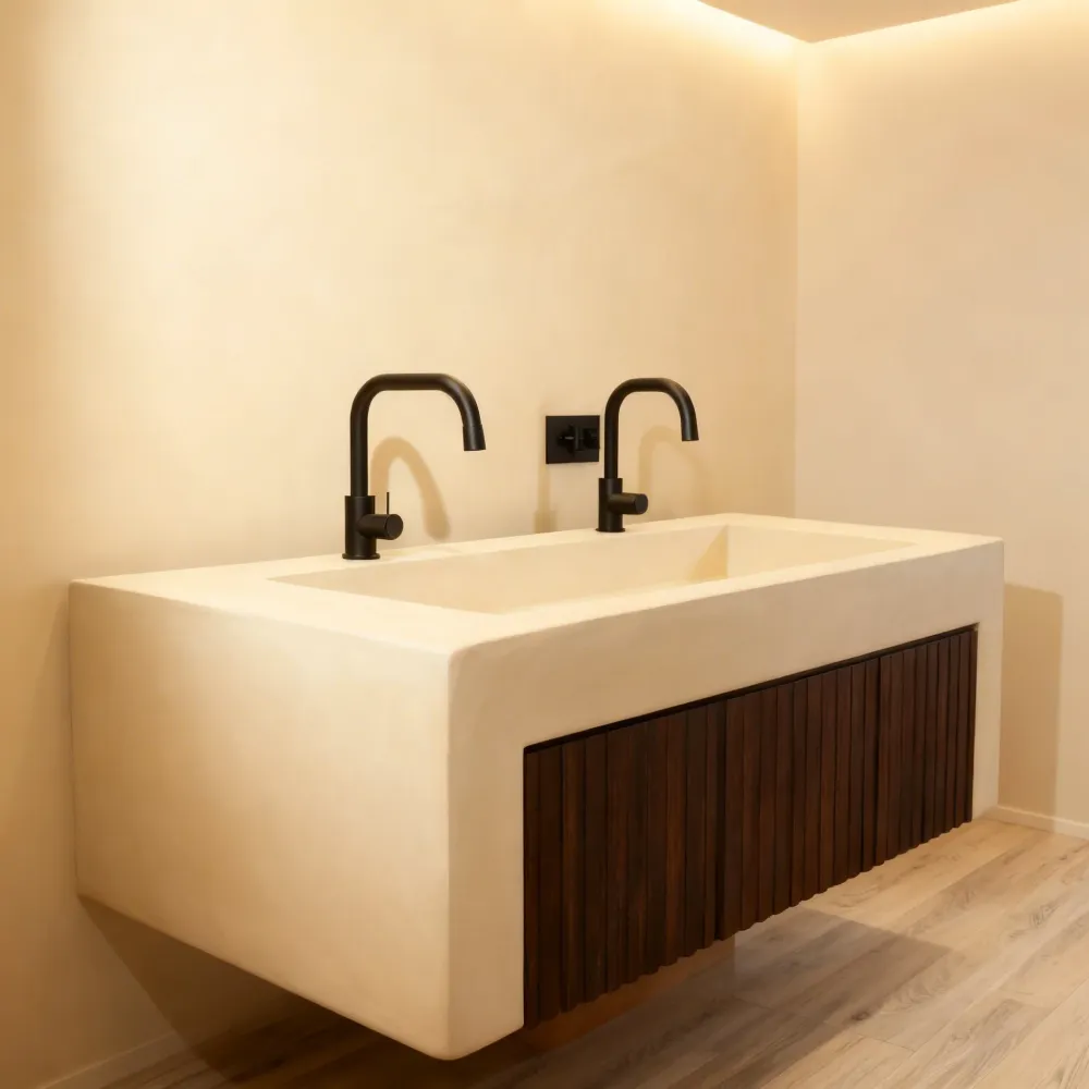 Kit microcemento para lavabo de cemento u hormigón de 8 m² Spike Smartcret