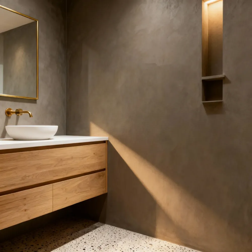 Kit microcemento para paredes de baño con azulejos de 24 m² Spike Smartcret