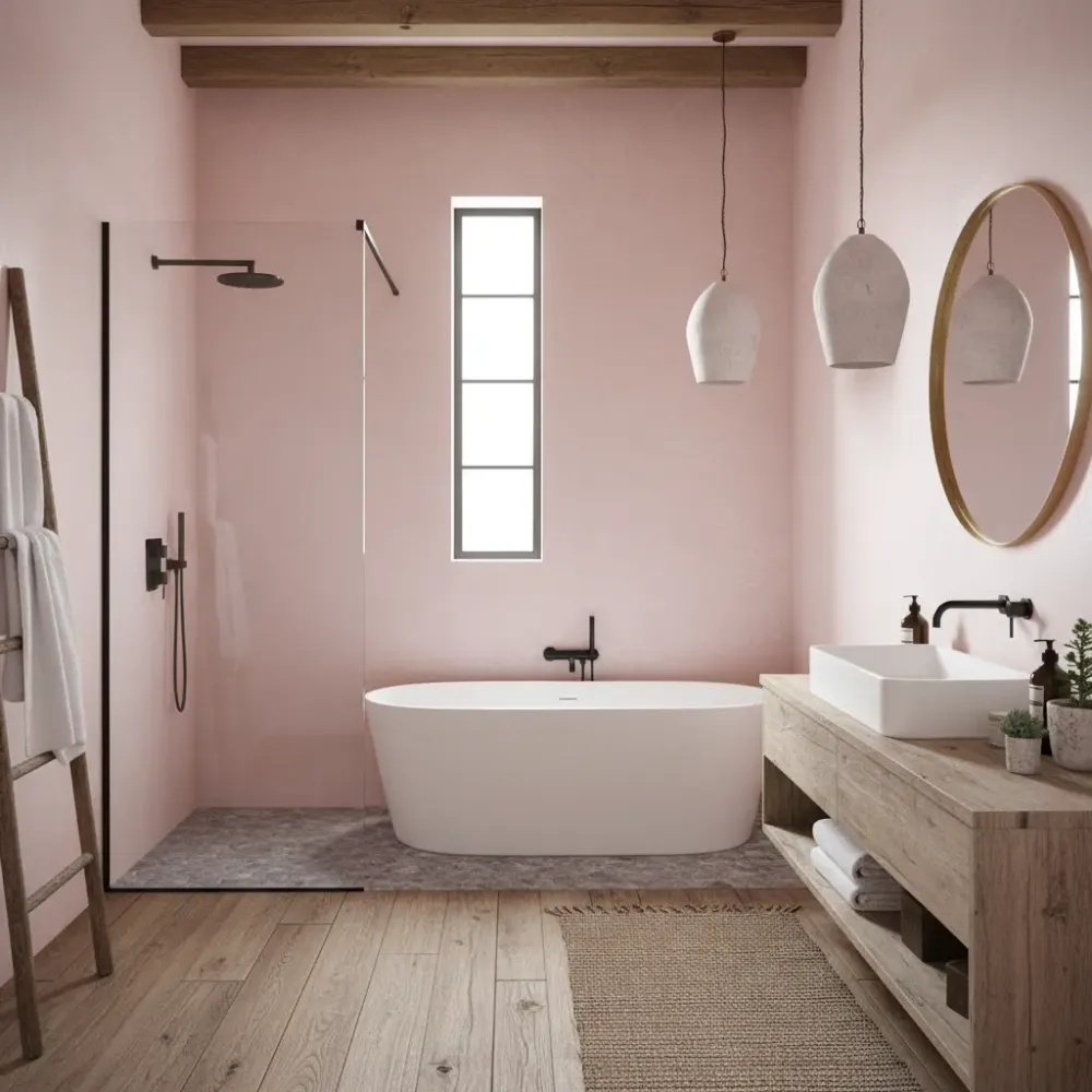 Kit de microcemento para paredes de baño con azulejos para 8 m² Spike Smartcret
