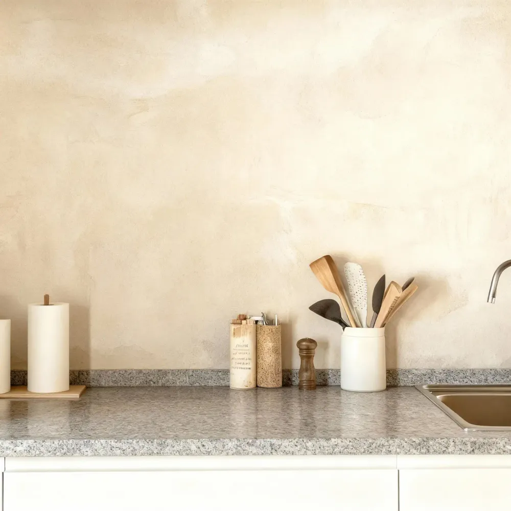 Kit microcemento de 4 m² para paredes de cocina con azulejos Spike Smartcret